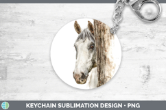 GorgeousFarm Tree Peek Keychain design.