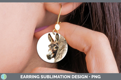 GorgeousFarm Tree Peek Round Earrings design.