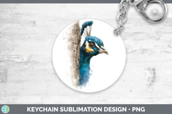 GorgeousFarm Tree Peek Keychain design.