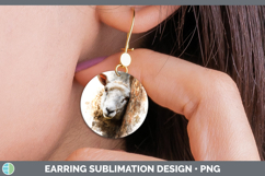 GorgeousFarm Tree Peek Round Earrings design.