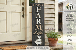 3D Farm Vertical Door Signs Bundle LaserCut. Porch Decor SVG Product Image 7