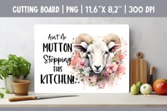Farmhouse Kitchen Cutting Board Sublimation Design Sheep Product Image 1