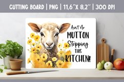 Farmhouse Kitchen Cutting Board Sublimation Design Sheep Product Image 1