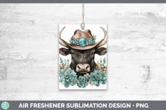 GorgeousFarm Western Teal Air Freshener design.