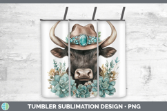 GorgeousFarm Western Teal Tumbler design.