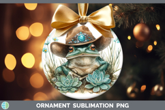 GorgeousFarm Western Teal Ornament design.