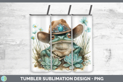 GorgeousFarm Western Teal Tumbler design.