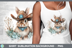 GorgeousFarm Western Teal Shirt design.