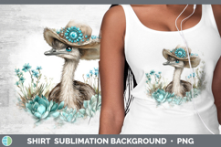 GorgeousFarm Western Teal Shirt design.