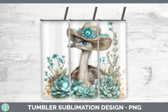 GorgeousFarm Western Teal Tumbler design.