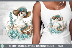 GorgeousFarm Western Teal Shirt design.