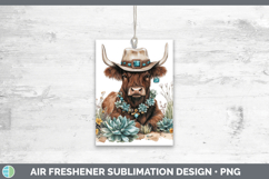 GorgeousFarm Western Teal Air Freshener design.