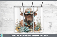 GorgeousFarm Western Teal Tumbler design.