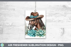 GorgeousFarm Western Teal Air Freshener design.