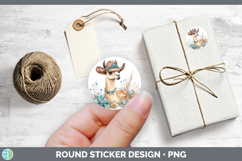 GorgeousFarm Western Teal Stickers design.