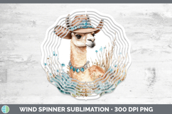 GorgeousFarm Western Teal Wind Spinner design.