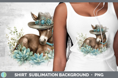 GorgeousFarm Western Teal Shirt design.