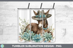 GorgeousFarm Western Teal Tumbler design.