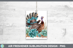 GorgeousFarm Western Teal Air Freshener design.