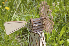 Farm Windmill - laser cut file, Glowforge file Product Image 4