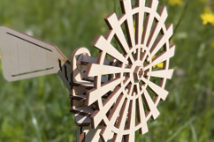 Farm Windmill - laser cut file, Glowforge file Product Image 3