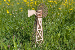 Farm Windmill - laser cut file, Glowforge file Product Image 6