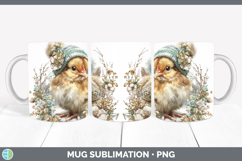 GorgeousFarm Winter Knit Hat Mug Wrap design.