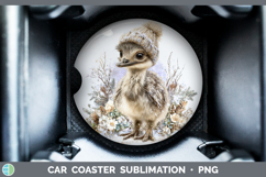 GorgeousFarm Winter Knit Hat Car Coaster design.