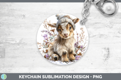 GorgeousFarm Winter Knit Hat Keychain design.