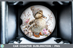 GorgeousFarm Winter Knit Hat Car Coaster design.