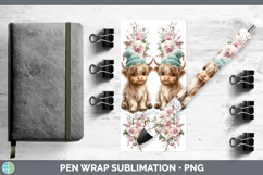 GorgeousFarm Winter Knit Hat Pen Wrap design.