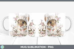 GorgeousFarm Winter Knit Hat Mug Wrap design.