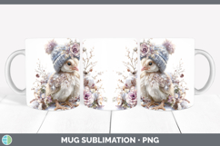 GorgeousFarm Winter Knit Hat Mug Wrap design.