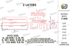 3D Farm Word Stands Bundle Laser Cut. Standing Decor SVG Product Image 3