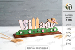 3D Farm Word Stands Bundle Laser Cut. Standing Decor SVG Product Image 7