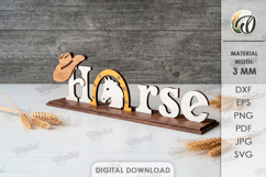 3D Farm Word Stands Bundle Laser Cut. Standing Decor SVG Product Image 11