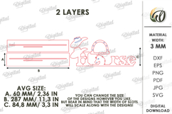 3D Farm Word Stand Laser Cut. Stand Decor. Horse SVG Product Image 2