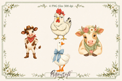 Farm Animal Clipart | Barnyard Friends Graphics Product Image 1