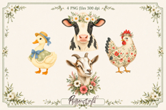 Farm Animal Clipart | Homestead Animal Graphics Product Image 1