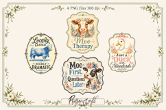 Farm Animal Funny Quotes | Country Animal Sayings Product Image 1