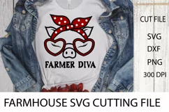 Farmhouse Animal SVG Design. Farm House Sign SVG. Product Image 1