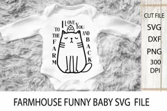 Baby Tshirt SVG Design. Farmhouse Sign SVG. Kids SVG. Product Image 1