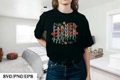 Farmer Mom T-Shirt - Mother Lovers Shirt SVG Design Product Image 1