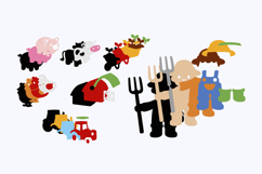 Cute Farm Elements 3D SVG Product Image 2