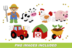 Cute Farm Elements 3D SVG Product Image 3