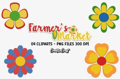 Farmers Market Clipart, fruits and vegetables graphics Product Image 1