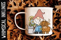 Farmer Gnome-Scottish Highland Sublimation Clipart Product Image 1