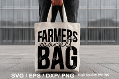 Tote Bag SVG Design - Farmers Market Bag Product Image 3