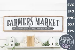 Farmers Market | Kitchen Farmhouse Home Sign Svg Product Image 1