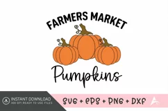Farmers market pumpkins SVG, Autumn Quote SVG Product Image 1